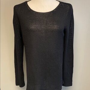 J. Crew Black Crew Neck Sweater